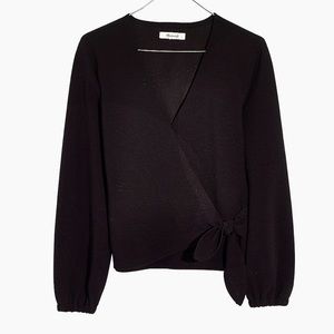 MADEWELL Texture & Thread Crepe Wrap Top